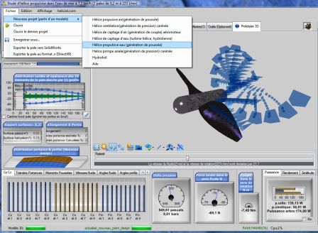 software calculation of propeller HELICIEL
